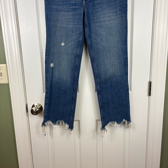 Free People We the Free Maggie mid rise straight leg cropped jeans sz 26 - Picture 7 of 14